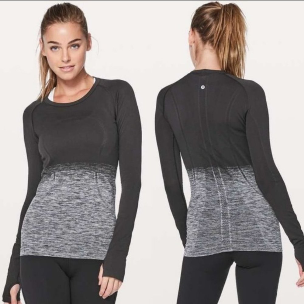 lulu lemon long sleeve ombre top